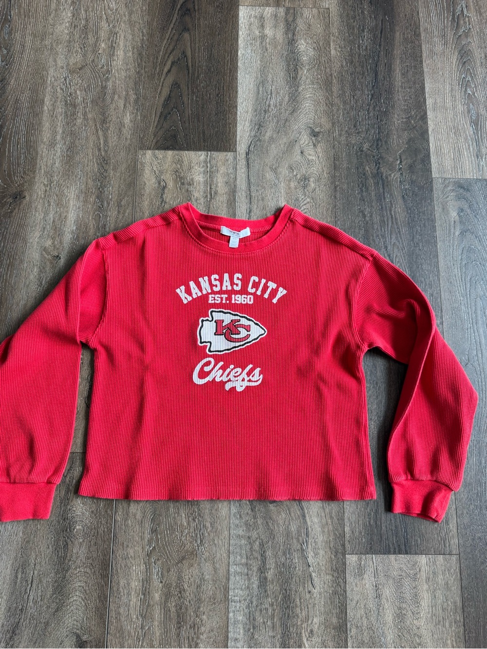 Wear Erin Andrew’s Kansas City Chiefs Red Women's Crewneck Sweater Size Medium